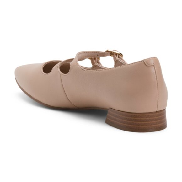 CLARKS Leather Natalyn Lane Comfort Flats - Picture 2 of 3